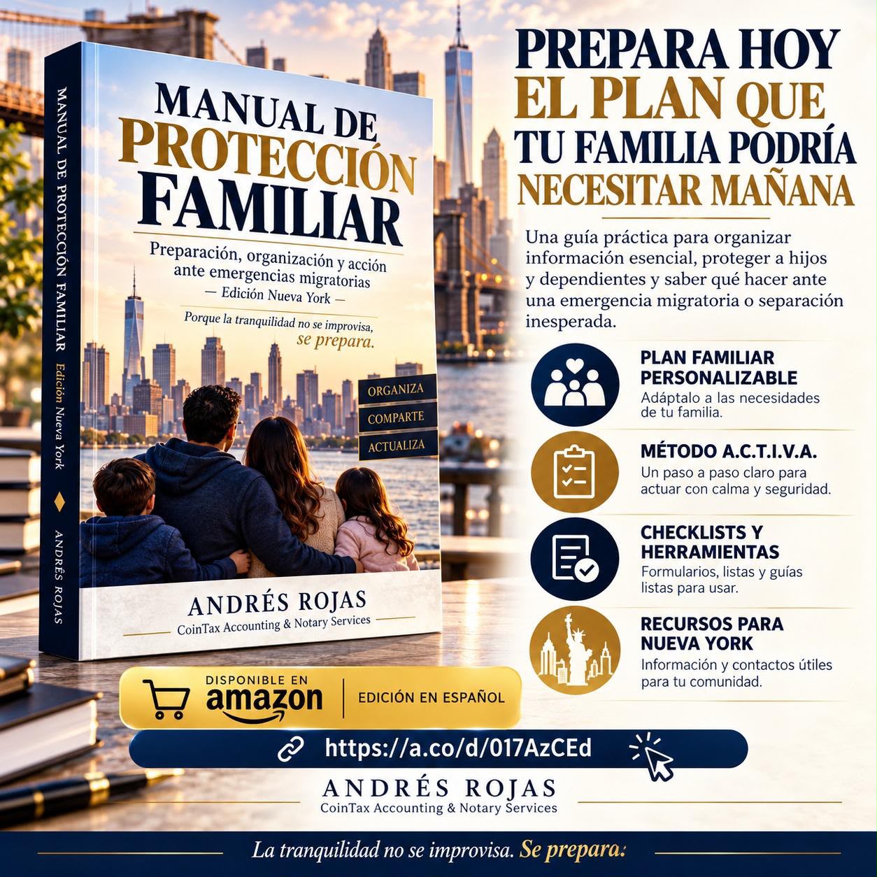 Arte oficial del Manual de Protección Familiar, edición Nueva York