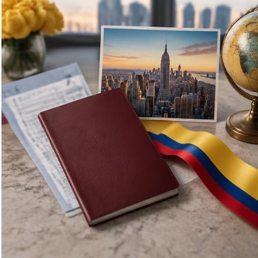 Documentación de viaje con referencias visuales a Ecuador y New York